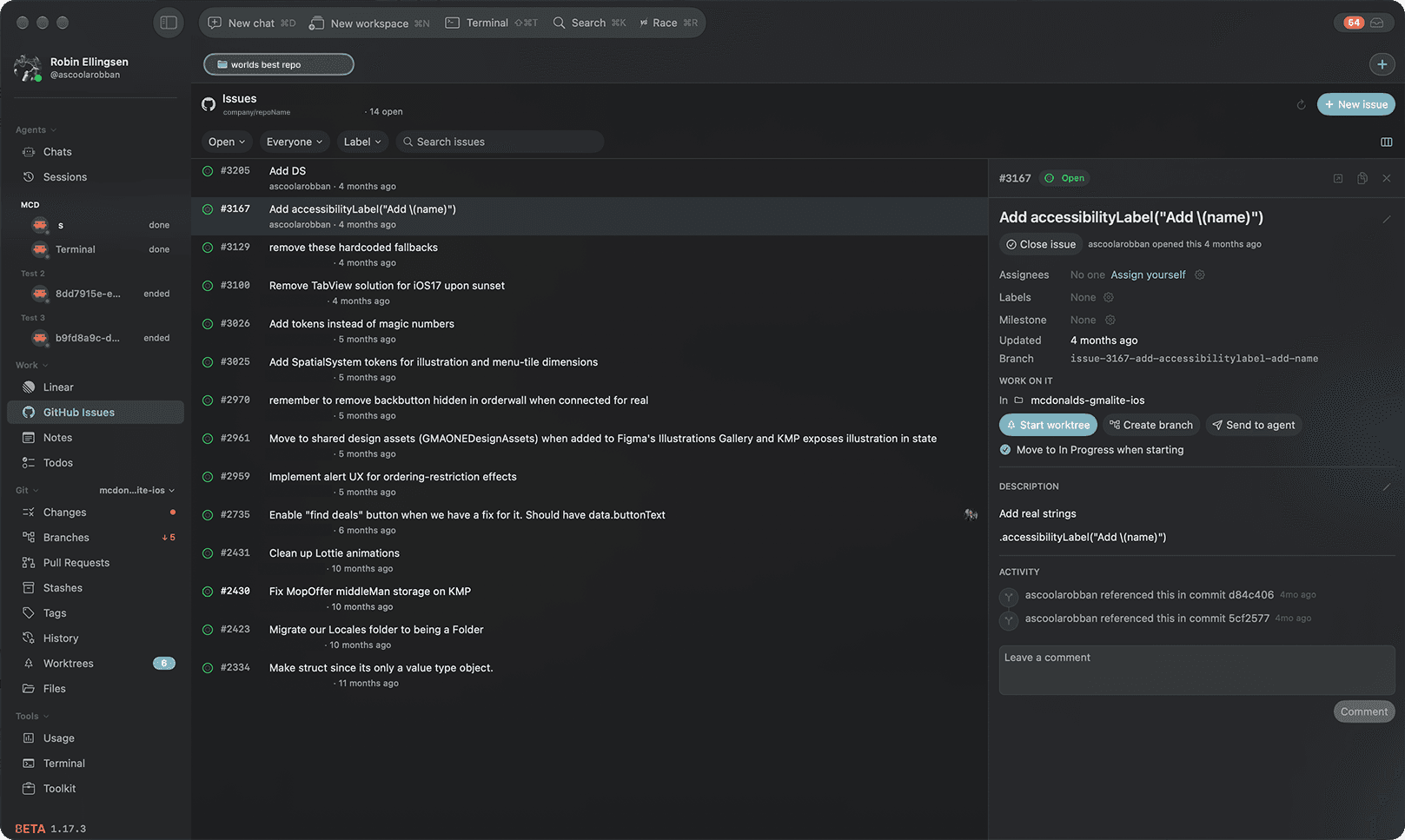 GitHub Issues, built in
